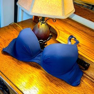 30A Women’s Bra Petite Fit Sexy Style Navy Blue Full Coverage Push Up Bra